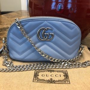 Gucci cosmetic case converted to crossbody